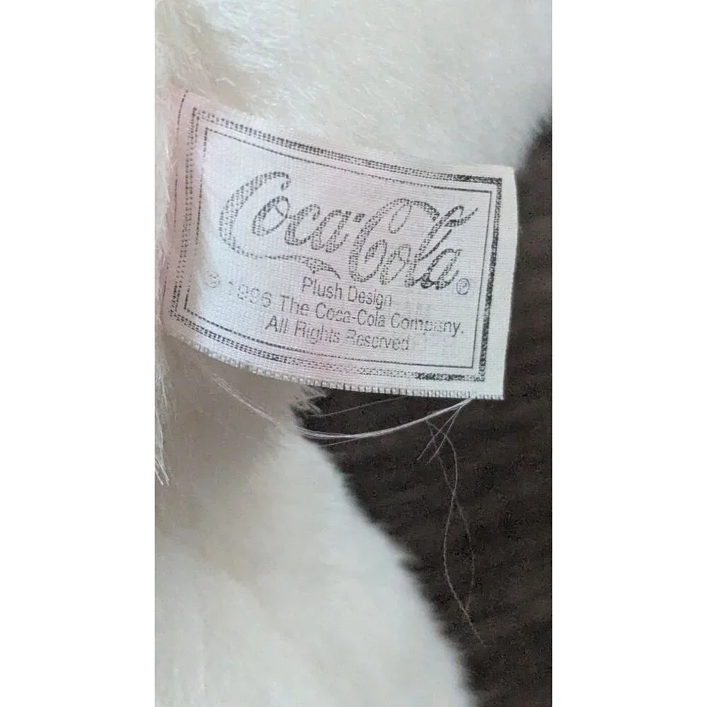 Coca-Cola Polar Bear Plush Set With Santa Hat & Bottle‎ Collectible 1993 Vintage